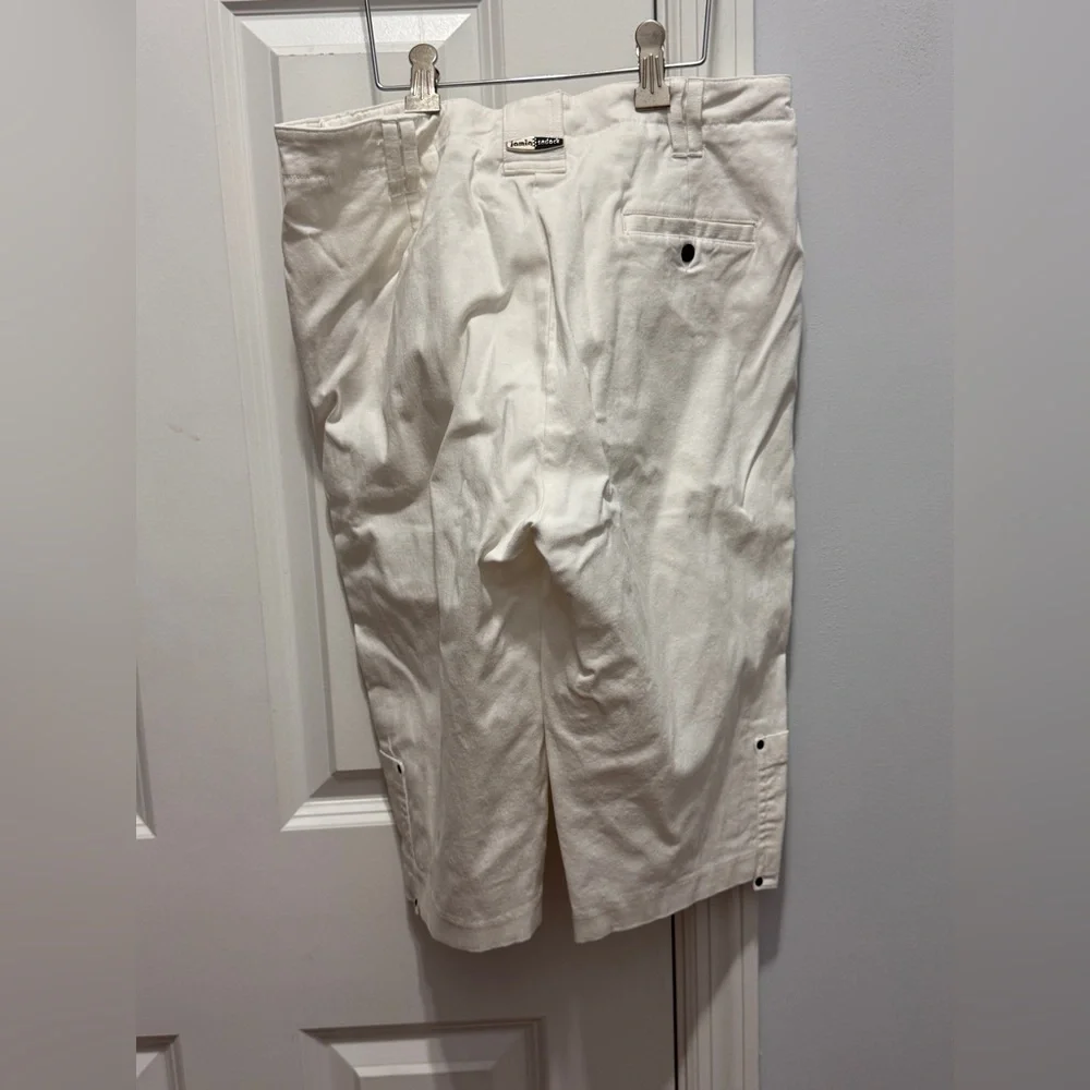 Jamie Sadock White golf Shorts with Silver Accent size 6